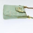 FENDI Zucchino Canvas Mamma Baguette Hand Bag Enamel83669