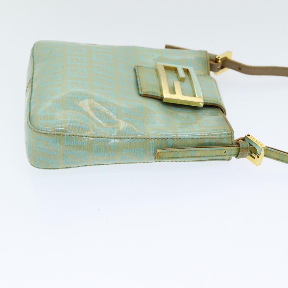 FENDI Zucchino Canvas Mamma Baguette Hand Bag Enamel83669