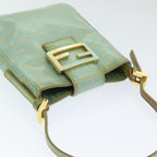 FENDI Zucchino Canvas Mamma Baguette Hand Bag Enamel83669