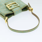 FENDI Zucchino Canvas Mamma Baguette Hand Bag Enamel83669