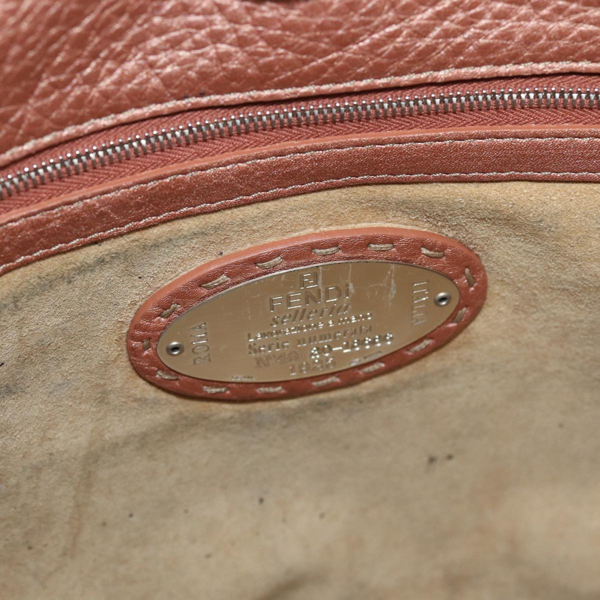 FENDI Tote Bag Leather Pink83686