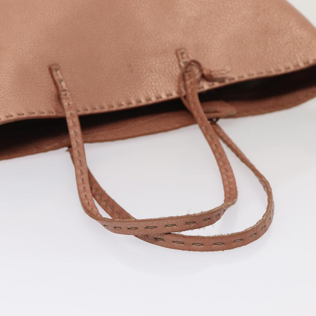 FENDI Tote Bag Leather Pink83686