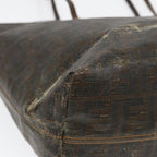FENDI Zucca Canvas Tote Bag Brown Black83688