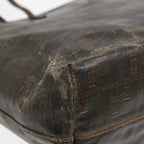 FENDI Zucca Canvas Tote Bag Brown Black83688