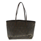 FENDI Zucca Canvas Tote Bag Brown Black83688