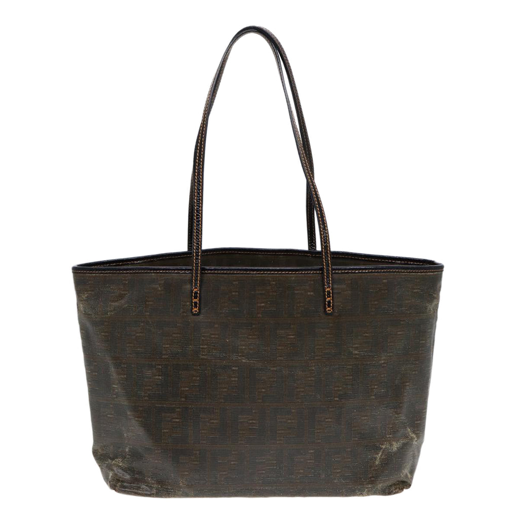 FENDI Zucca Canvas Tote Bag Brown Black83688