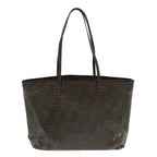 FENDI Zucca Canvas Tote Bag Brown Black83688