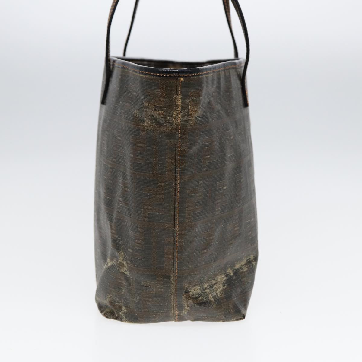 FENDI Zucca Canvas Tote Bag Brown Black83688