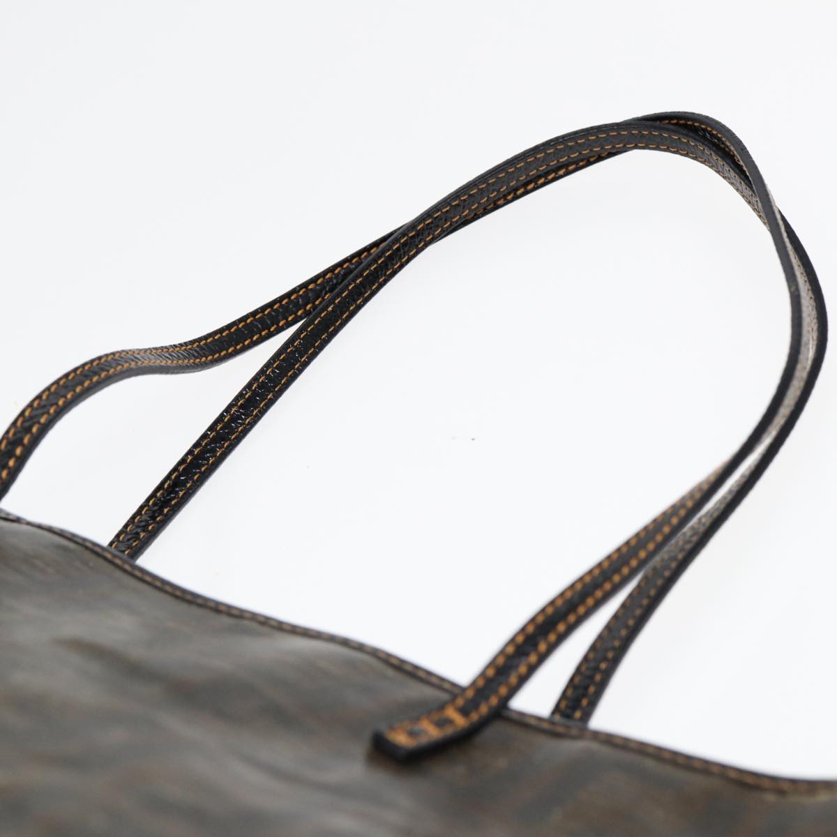 FENDI Zucca Canvas Tote Bag Brown Black83688