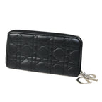 Dior Lady Dior  Leather Wallet  (Pre-Owned)