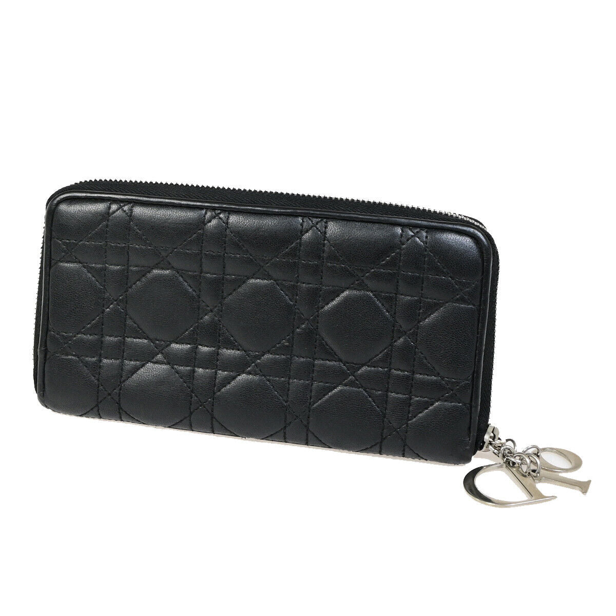 Dior Lady Dior  Leather Wallet  (Pre-Owned)