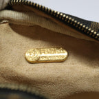 FENDI Zucca Canvas Pouch Black Brown83766