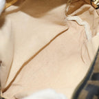 FENDI Zucca Canvas Pouch Black Brown83766