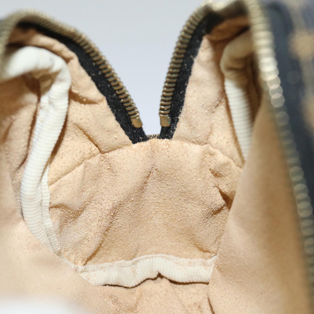 FENDI Zucca Canvas Pouch Black Brown83766