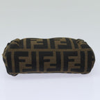 FENDI Zucca Canvas Pouch Black Brown83766