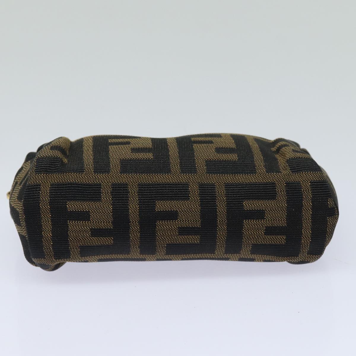 FENDI Zucca Canvas Pouch Black Brown83766