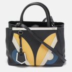 Fendi Black Leather Monster Petite Sac 2Jours Tote
