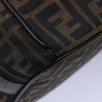 FENDI Zucca Canvas Vanity Hand Bag Brown83809