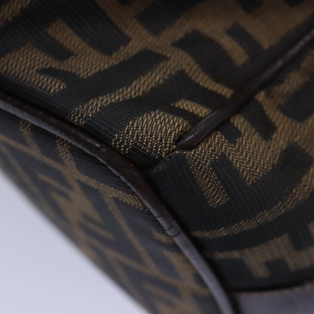 FENDI Zucca Canvas Vanity Hand Bag Brown83809