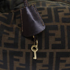 FENDI Zucca Canvas Vanity Hand Bag Brown83809