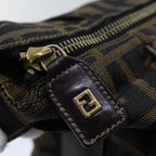 FENDI Zucca Canvas Vanity Hand Bag Brown83809