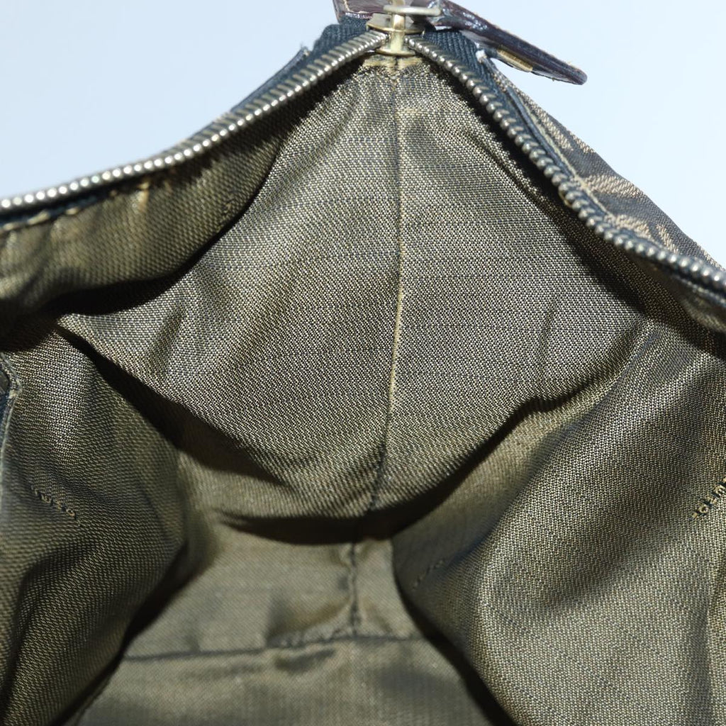 FENDI Zucca Canvas Vanity Hand Bag Brown83809