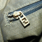 FENDI Zucca Canvas Vanity Hand Bag Brown83809