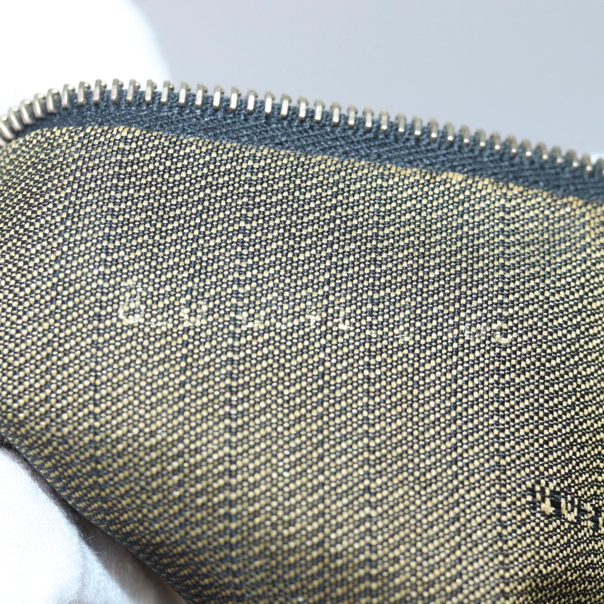 FENDI Zucca Canvas Vanity Hand Bag Brown83809