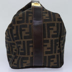 FENDI Zucca Canvas Vanity Hand Bag Brown83809