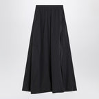 Balenciaga Black Washed Cotton Maxi Skirt Women
