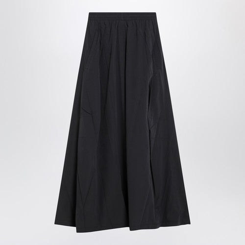 Balenciaga Black Washed Cotton Maxi Skirt Women