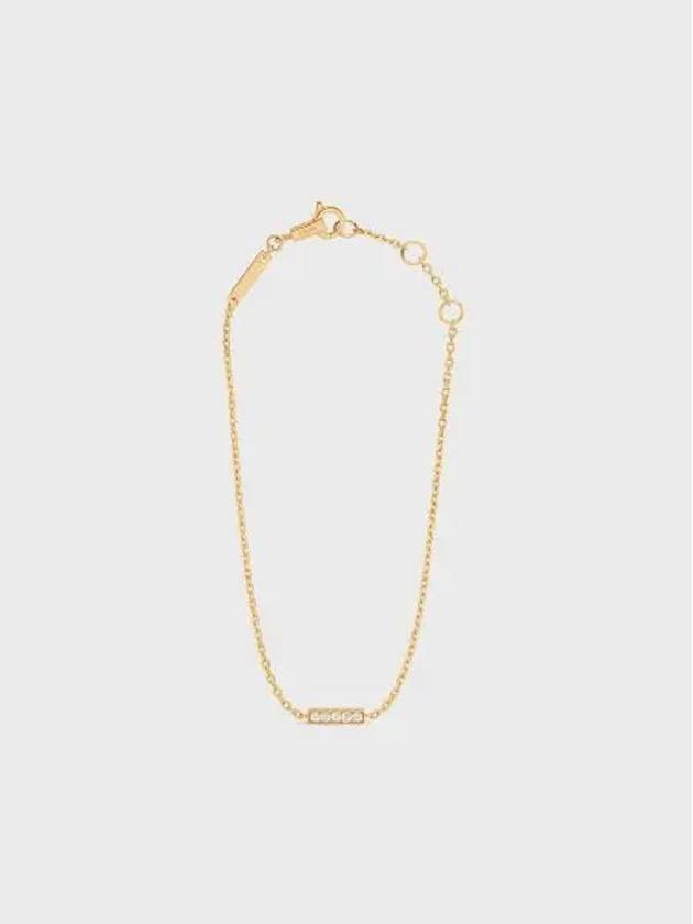 CELINE Line Diamond Bracelet Yellow Gold