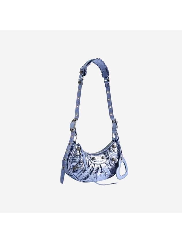 Balenciaga Metallic Le Cagol XS Lambskin Shoulder Bag Purple