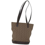 CELINE C Macadam Canvas Tote Bag Brown Auth 83929