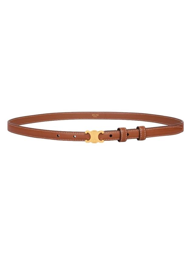CELINE Teen Triomphe Calfskin Belt Tan
