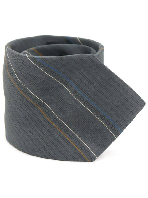 100 silk gray striped CD pattern tie Dior