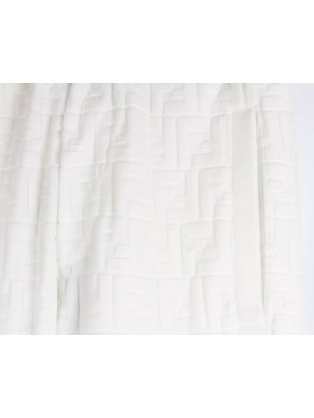 Fendi FF logo pants white 44 28