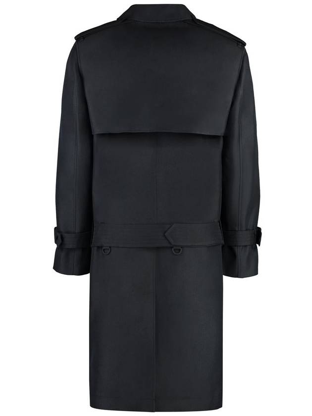 Burberry Belted Long Trench Coat Black