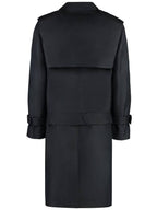 Burberry Belted Long Trench Coat Black