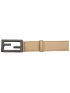 Fendi Abrigo Double Breasted Belted Trench Coat Beige