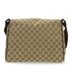 Gucci GG Canvas Leather Shoulder Bag 146236
