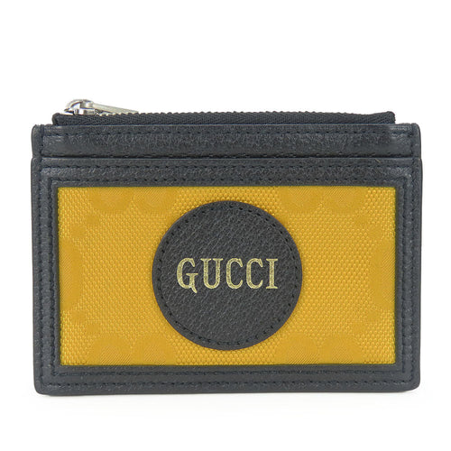 GUCCI Leather GG Nylon Coin Card Case 625583