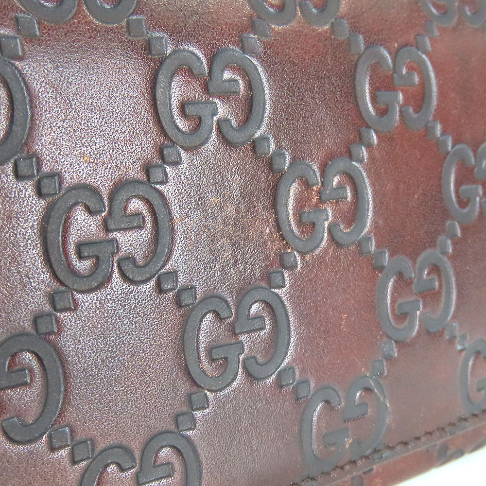 GUCCI Bifold Wallet Sima Leather