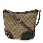 Gucci GG Canvas Leather Shoulder Bag 257072