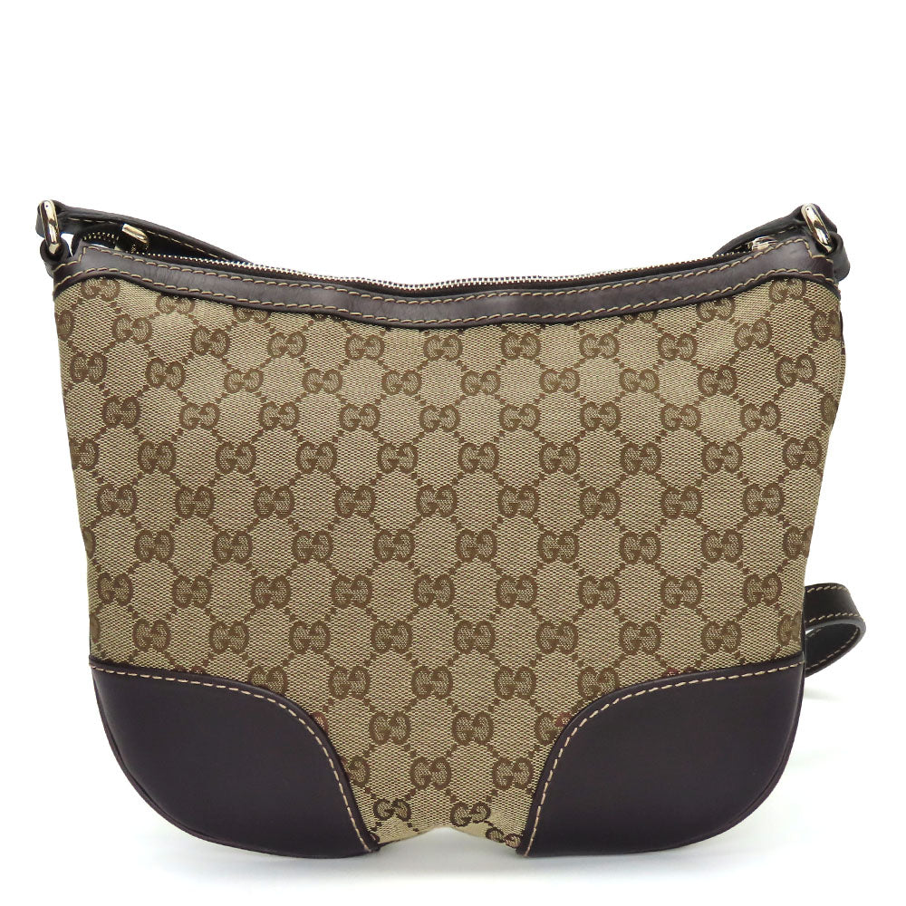 Gucci GG Canvas Leather Shoulder Bag 257072