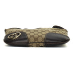 Gucci GG Canvas Leather Shoulder Bag 257072