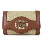 Gucci GG Canvas Calfskin Key Holder 282432