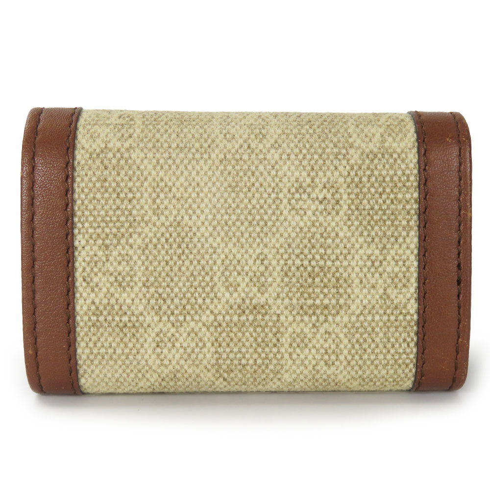 Gucci GG Canvas Calfskin Key Holder 282432