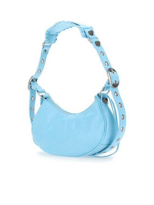 Balenciaga Le Cagole XS Lambskin Shoulder Bag Light Blue