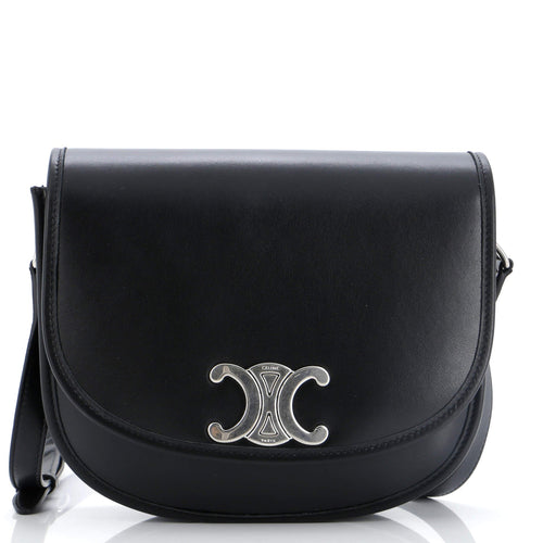 Celine Besace Triomphe Shoulder Bag Leather Medium